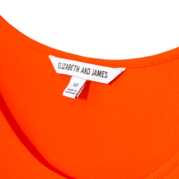 Elizabeth and Jane's Orange 3 Tiered Sleeveless Maxi Dress Women's Size Medium M - Picture 9 of 13